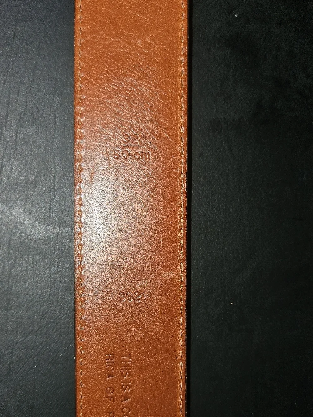 Coach Brown Leather Belt with Gold Buckle Size 32